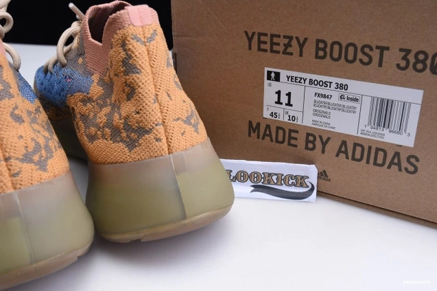 OAT ADIDAS BLUE REFLECTIVE YEEZY 380 FX9847 BOOST 0916